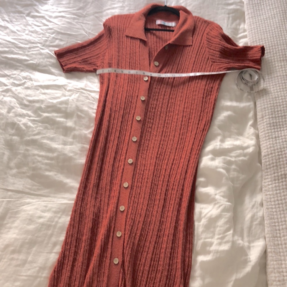 Free People Riding Waves Sweater Midi Color: Warmstone